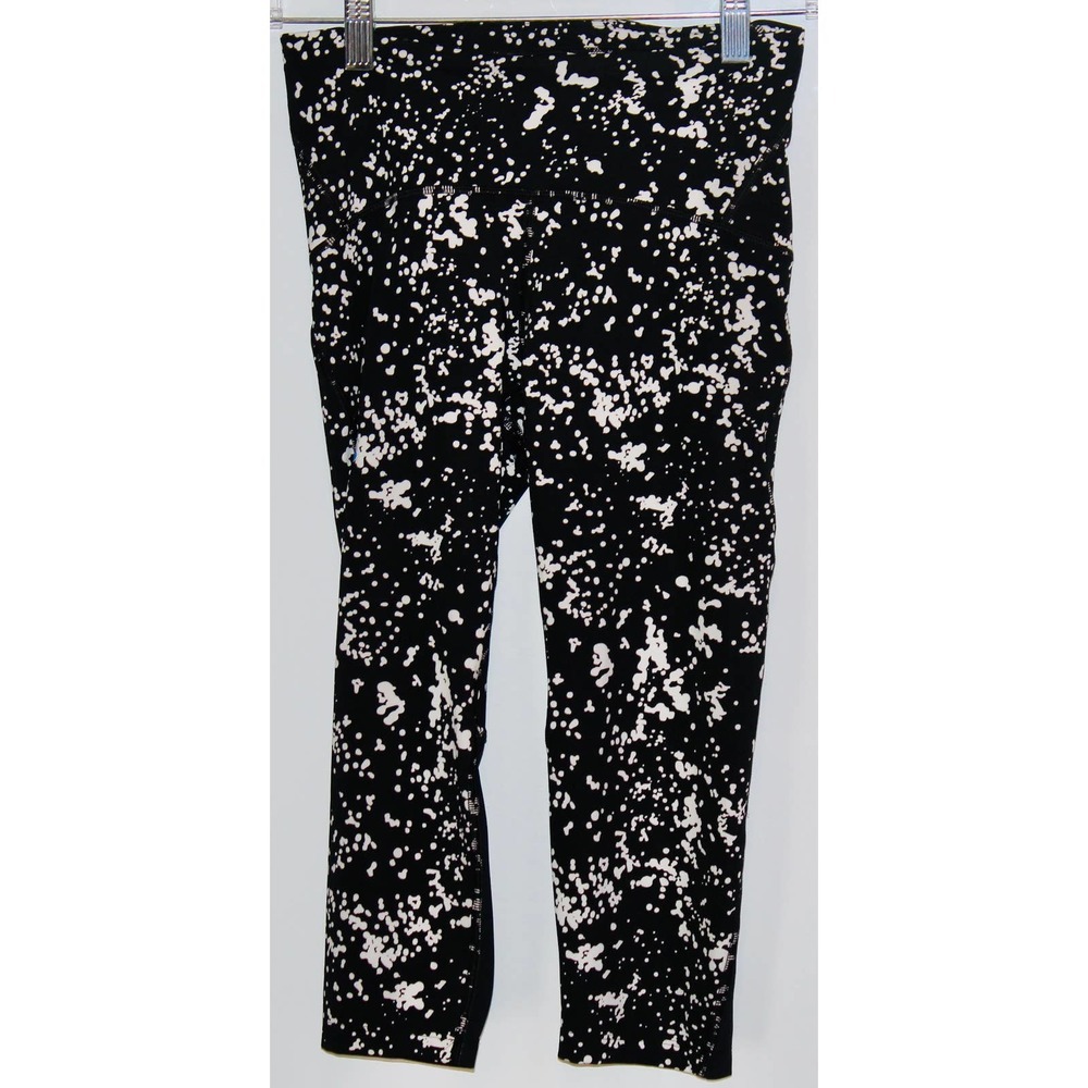Under Armour HeatGear 1350983 Women's UA Fly Fast Black Printed Capri Size Small